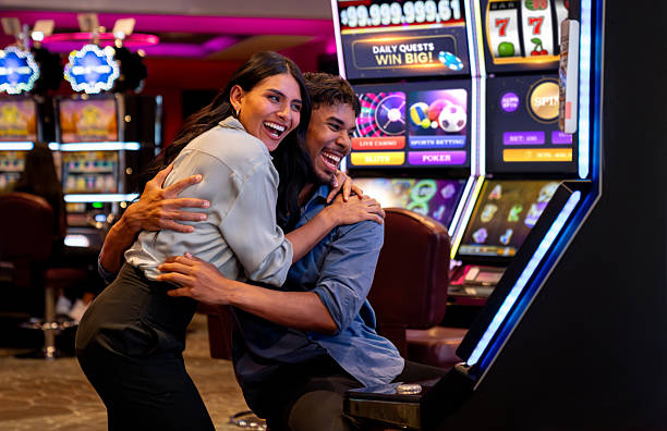 Live dealer studio with multiple gaming tables and professional croupiers